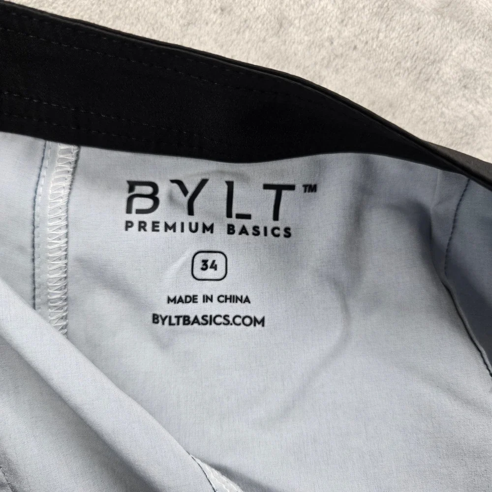BYLT Size‎ 34 Board Shorts Swim Trunks Navy Blue Drawstring